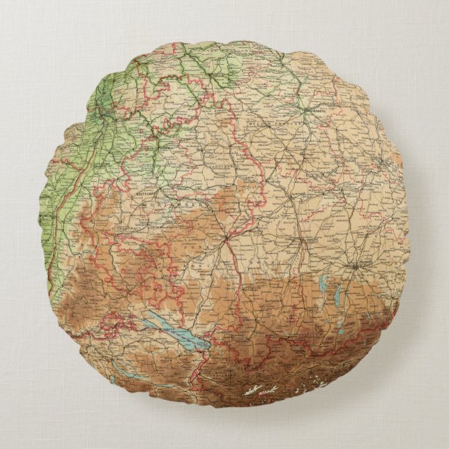 Germany southern section round cushion (Front)