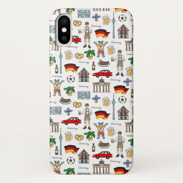 Germany | Symbols Pattern Case-Mate iPhone Case (Back)
