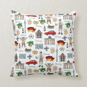 Germany   Symbols Pattern Cushion