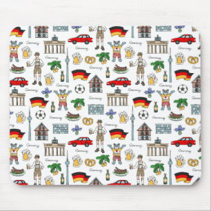 Germany Symbols Pattern Mouse Pad