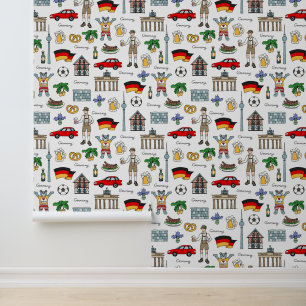 Germany Symbols Pattern Wallpaper