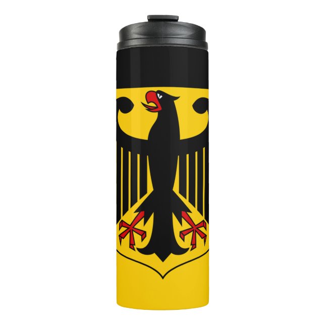 Germany Travel Mug, patriotic German Flag Thermal Tumbler (Front)