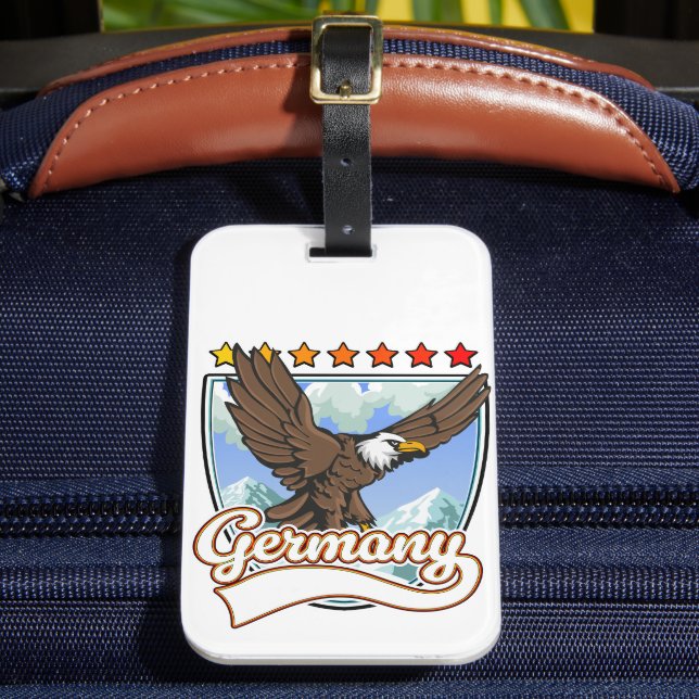 Germany Travel patch Luggage Tag (Front Insitu 2)