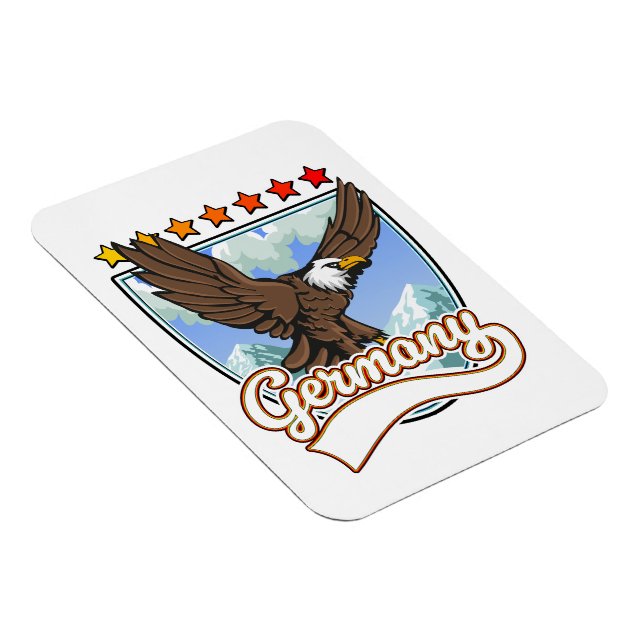 Germany Travel patch Magnet (Right Side)