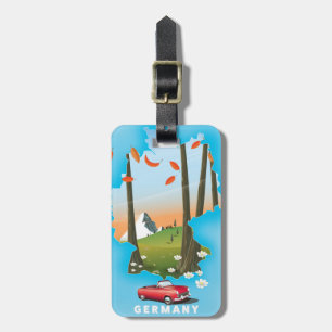 Germany Travel poster. Luggage Tag