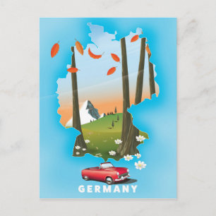 Germany Travel poster. Postcard