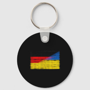 Germany Ukraine Flag German Ukrainian Support Citi Key Ring