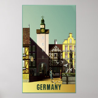Germany. Vintage travel poster. Poster