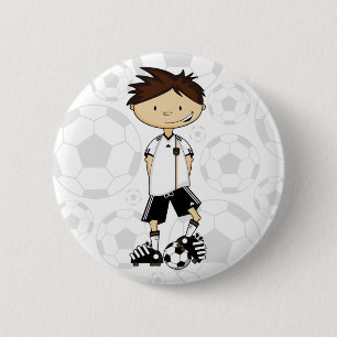 Germany World Cup Soccer Boy 6 Cm Round Badge