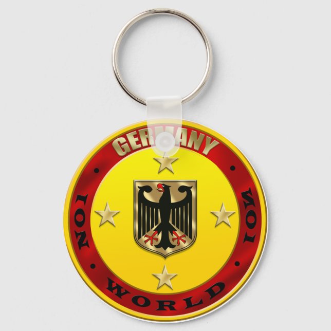Germany  World No 1 Luxury Eagle Shield Key Ring (Front)