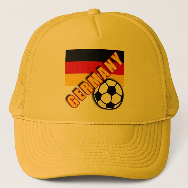 GERMANY World Soccer Fan Tshirts Trucker Hat (Front)