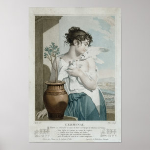 Germinal , seventh month of Republican Calendar Poster