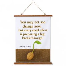 Germinating Seed Motivational Tapestry - ADD TEXT