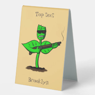 Germinator cyborg plant funny cartoon