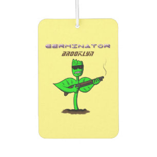 Germinator cyborg plant funny cartoon  car air freshener