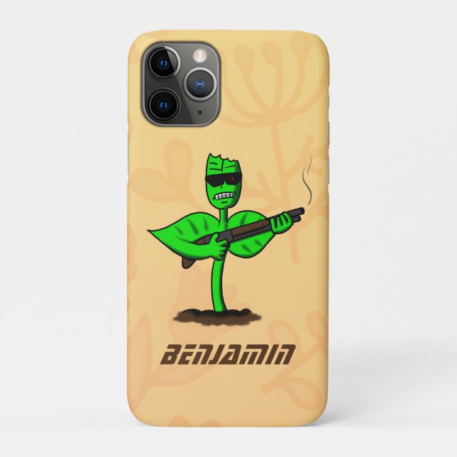 Germinator cyborg plant funny cartoon Case-Mate iPhone case (Back)