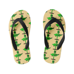 Germinator cyborg plant funny cartoon kid's thongs
