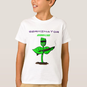 Germinator cyborg plant funny cartoon  T-Shirt