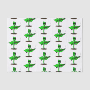 Germinator cyborg plant funny cartoon tissue paper