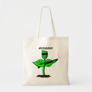 Germinator cyborg plant funny cartoon tote bag