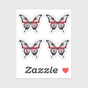Gerogia Swallowtail Butterfly Flag Sticker