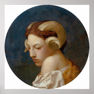 Gérôme - Head Of A Woman Poster