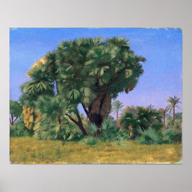 Gérôme - Study Of Palm Trees Poster (Front)