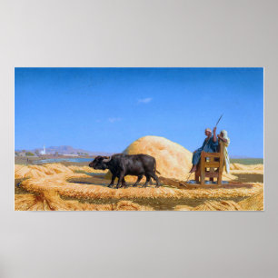 Gérôme - The Grain Threshers Of Egypt Poster