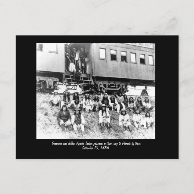 geronimo, Geronimo and fellow Apache Indian pri... Postcard (Front)