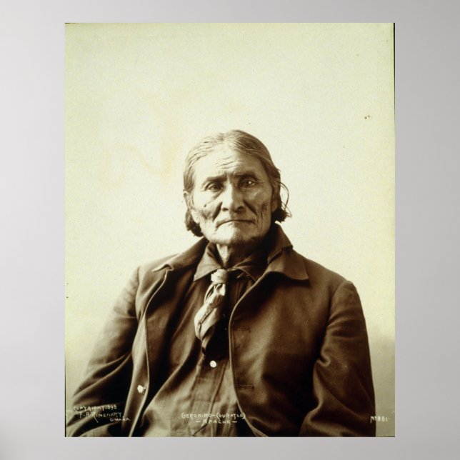 Geronimo (Guiyatle) Apache Native American Indian Poster (Front)