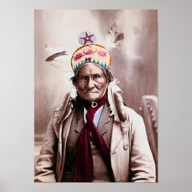Geronimo Photochrom Portrait - 1903 Poster (Front)