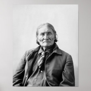 Geronimo Portrait - 1898 Poster