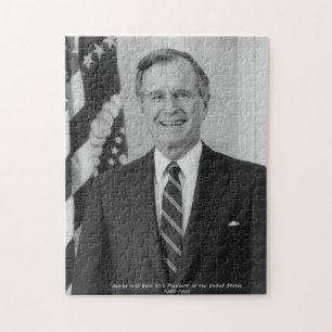 Gerorge H.W.Bush President of the United States Jigsaw Puzzle