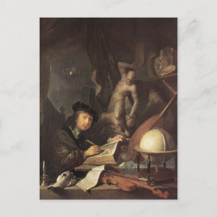 Gerrit Dou- The Painter in his Workshop Postcard