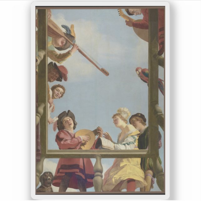 Gerrit van Honthorst - Musical Group on a Balcony (Front)