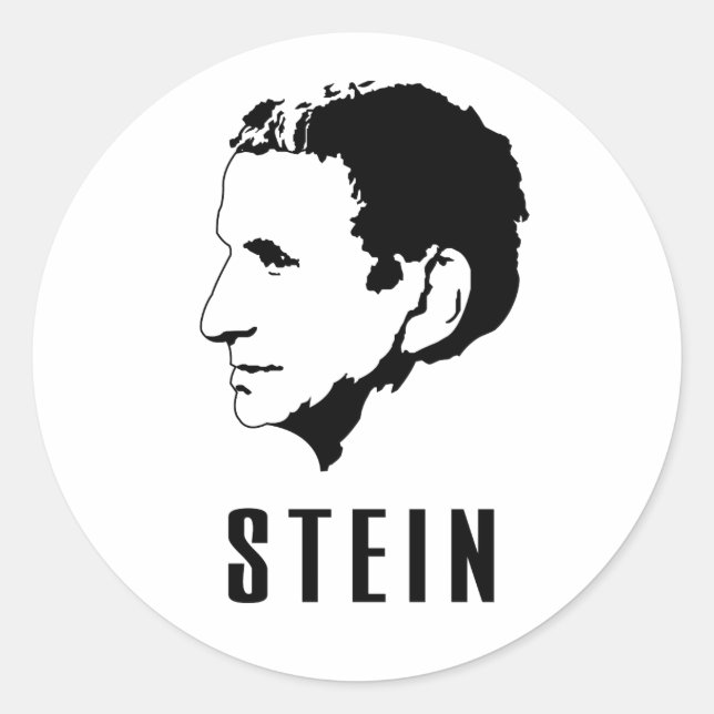 Gertrude Stein Classic Round Sticker (Front)