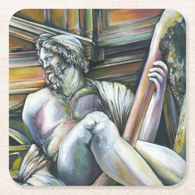 Gesamtkunstwerk Square Paper Coaster (Front)