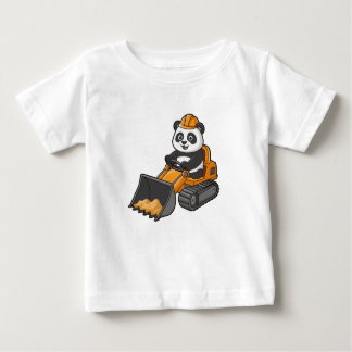 Geschenke für Kinder Baustelle Baggerfahrer Bau Baby T-Shirt