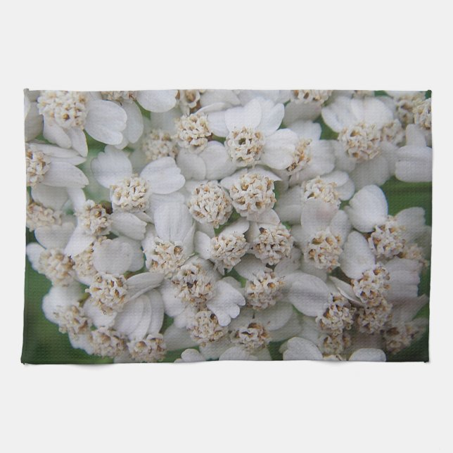 Geschirrtuch kleine weisse Wildblüten Tea Towel (Horizontal)