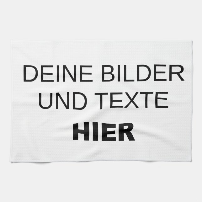 Geschirrtuch komplett selbst gestalten tea towel (Horizontal)