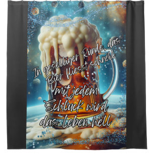 Geselliges Bier Shower Curtain