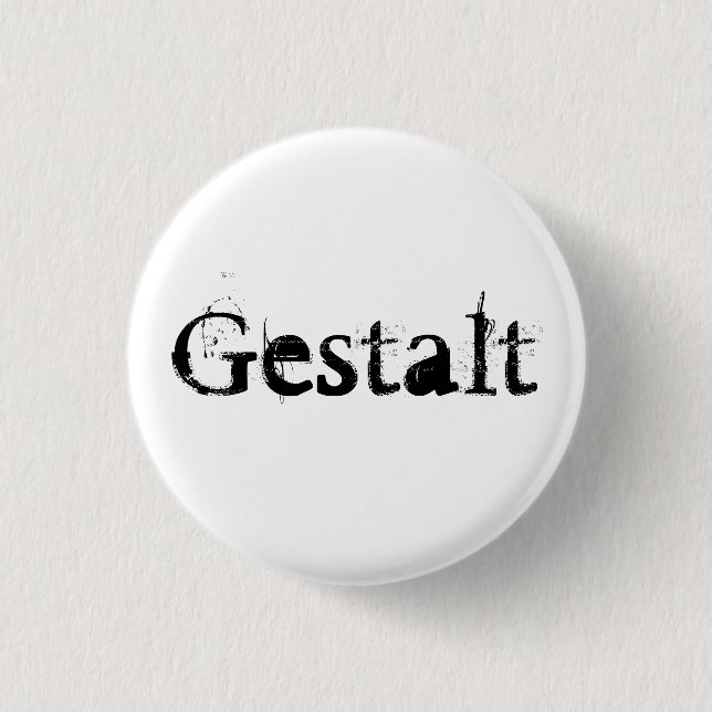 Gestalt 3 Cm Round Badge (Front)