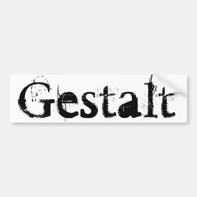 Gestalt Bumper Sticker (Front)