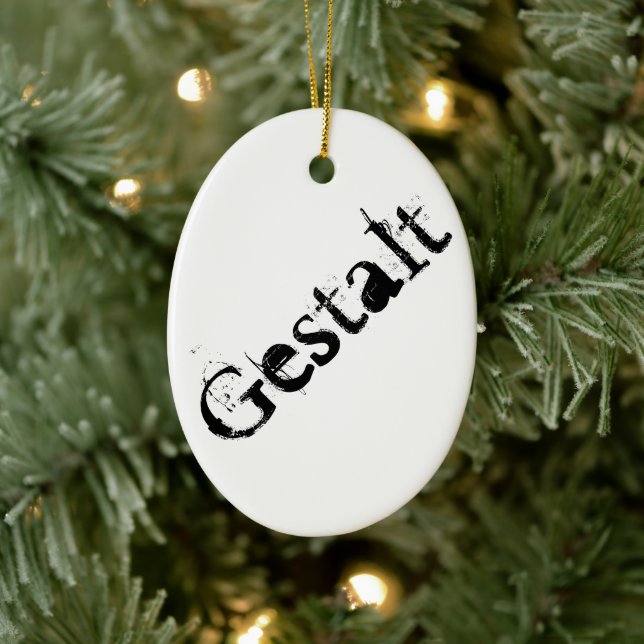 Gestalt Ceramic Ornament (Tree)