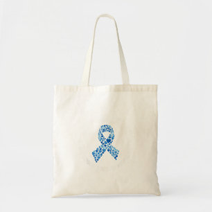 Gestational Diabetes Support Team Blue Ribbon Tote Bag