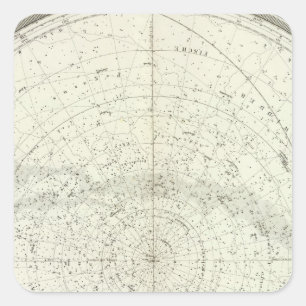 Gestirnte Himmel Nord Square Sticker