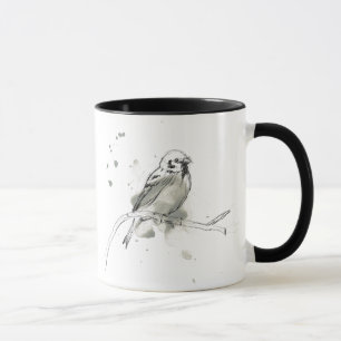 Gestural Bird Study Mug