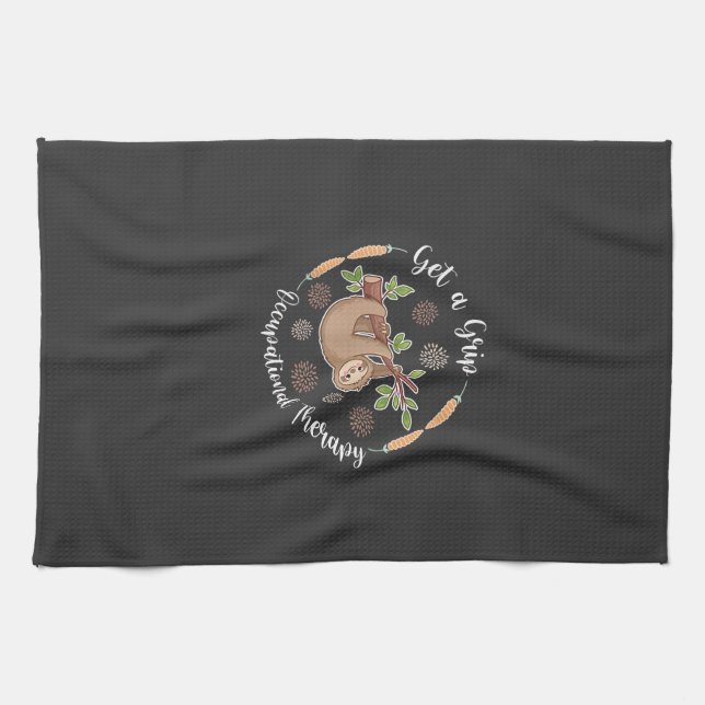 Get A Grip Occupational Therapy Sloth Lover Pediat Tea Towel (Horizontal)
