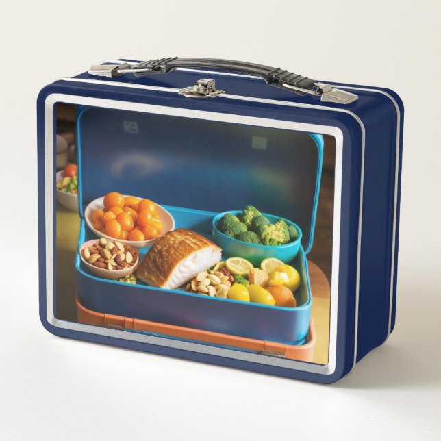 Get a happy meal. metal lunch box (Front)