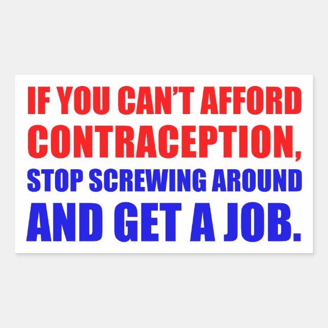 Get A Job Rectangular Sticker (Front)